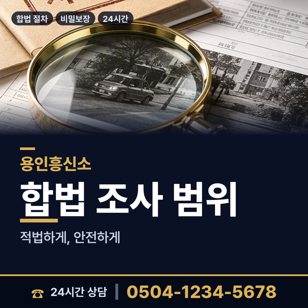 용인 성복동 지인찾기 상담 안내